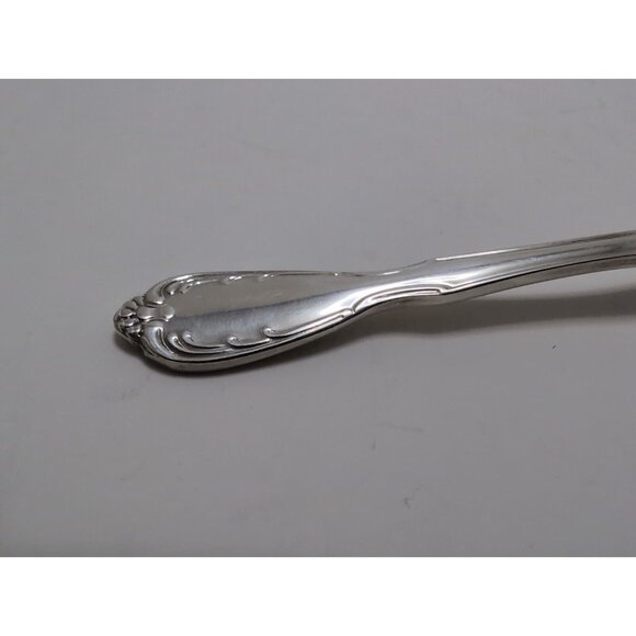 Vintage Noritake Silver Serenade Silverplate Demitasse Spoon 4 3/8" - Picture 7 of 13